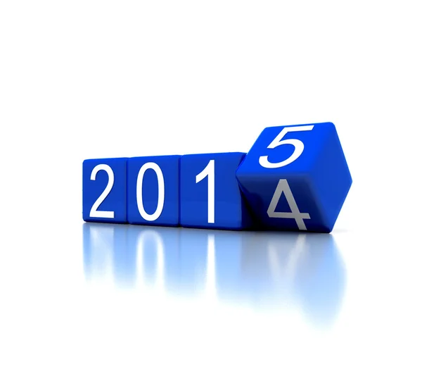 Dice with the new year, 2015 — Stock Photo, Image