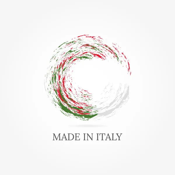 Grafica con bandiera italiana — Vettoriale Stock