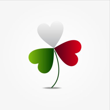 İtalyan bayrağı ile grafik tasarım