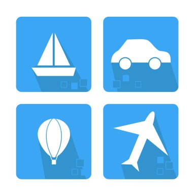 araç ile Icons set