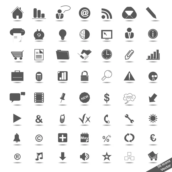 Iş Icons set — Stok Vektör