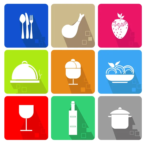 Food icons — Stock Vector