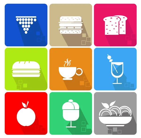 Food icons — Stock Vector