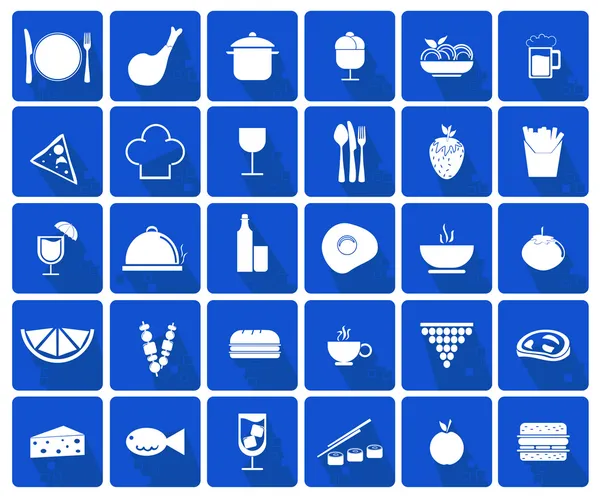 Iconos de alimentos — Archivo Imágenes Vectoriales