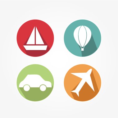 araç ile Icons set