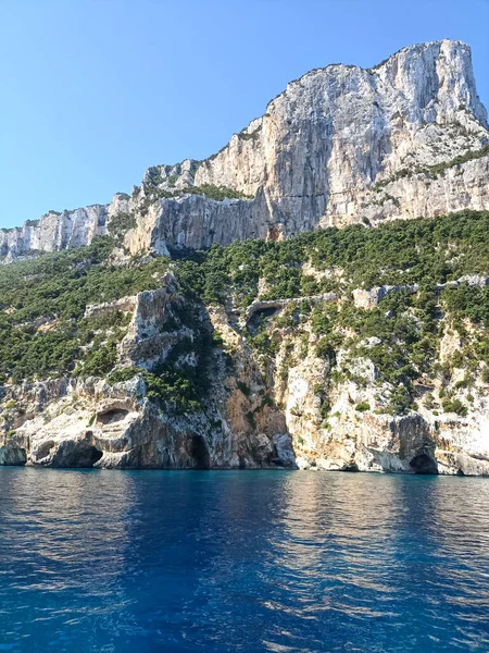 Sea Gulf Orosei Sardinia Panoramic View Cliffs Sea — Stock Fotó