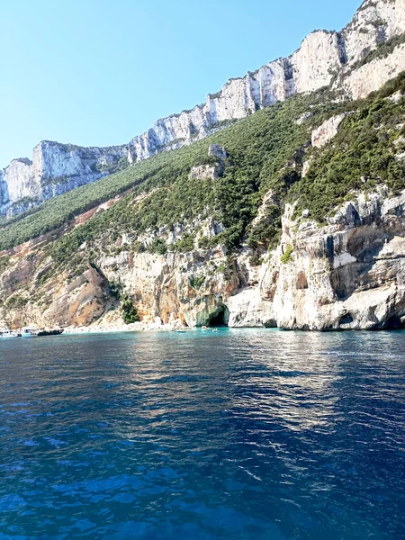 Sea Gulf Orosei Sardinia Panoramic View Cliffs Sea — Stockfoto