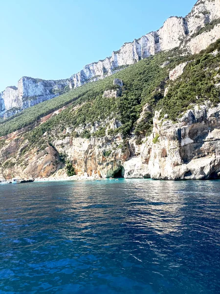 Sea Gulf Orosei Sardinia Panoramic View Cliffs Sea —  Fotos de Stock