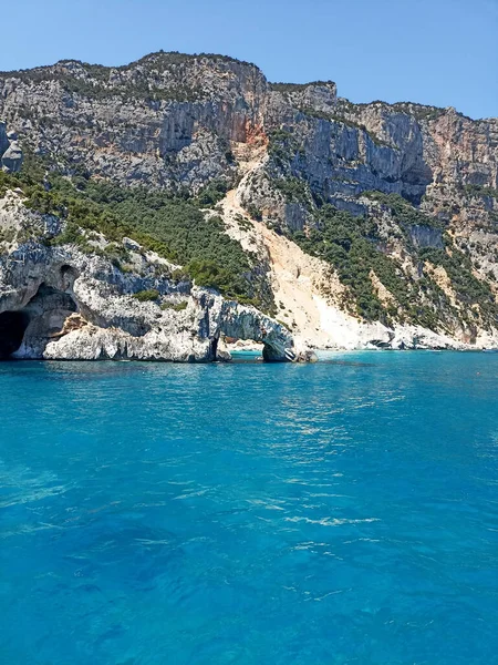 Sea Gulf Orosei Sardinia Panoramic View Cliffs Sea — Stock Photo, Image