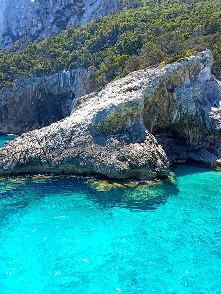 Sea Gulf Orosei Sardinia Panoramic View Cliffs Sea — Stock Fotó