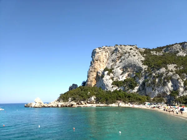 Sea Gulf Orosei Sardinia Panoramic View Cliffs Sea —  Fotos de Stock