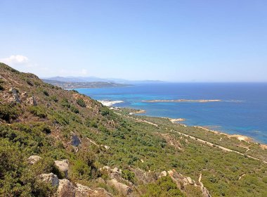 panoramic view from Capo Comino Sardinia