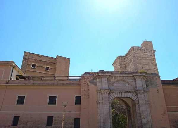 Historical Monuments City Cagliari Sardinia — стоковое фото