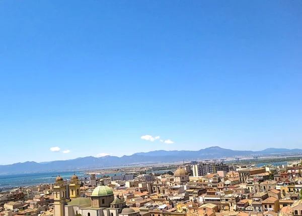 Panoramic View City Cagliari Sardinia — Fotografia de Stock