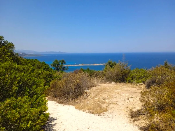 Panoramic View Capo Comino Sardinia — Fotografia de Stock