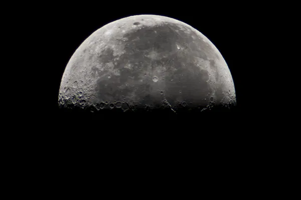 De helft van de maan - grijs — Stockfoto