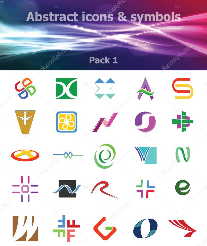 Abstract icons & Symbols - Pack 1