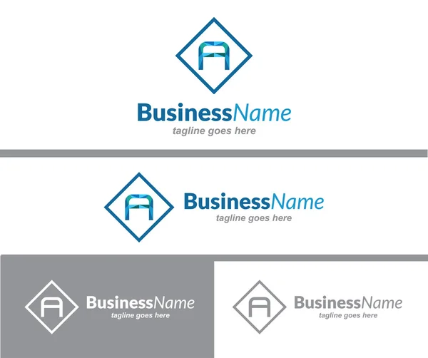Buchstabe A Logo-Design — Stockvektor