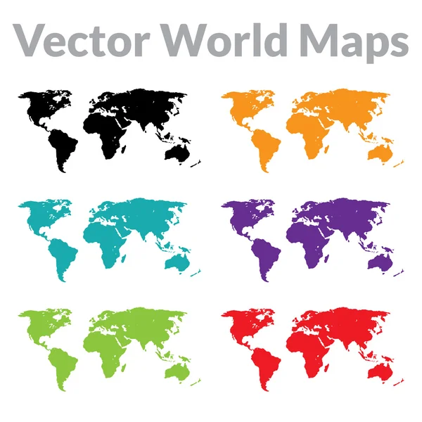 Carte du monde vectorielle — Image vectorielle