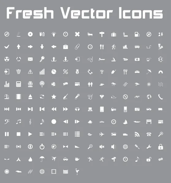 Iconos de vectores frescos (versión ligera ) — Vector de stock