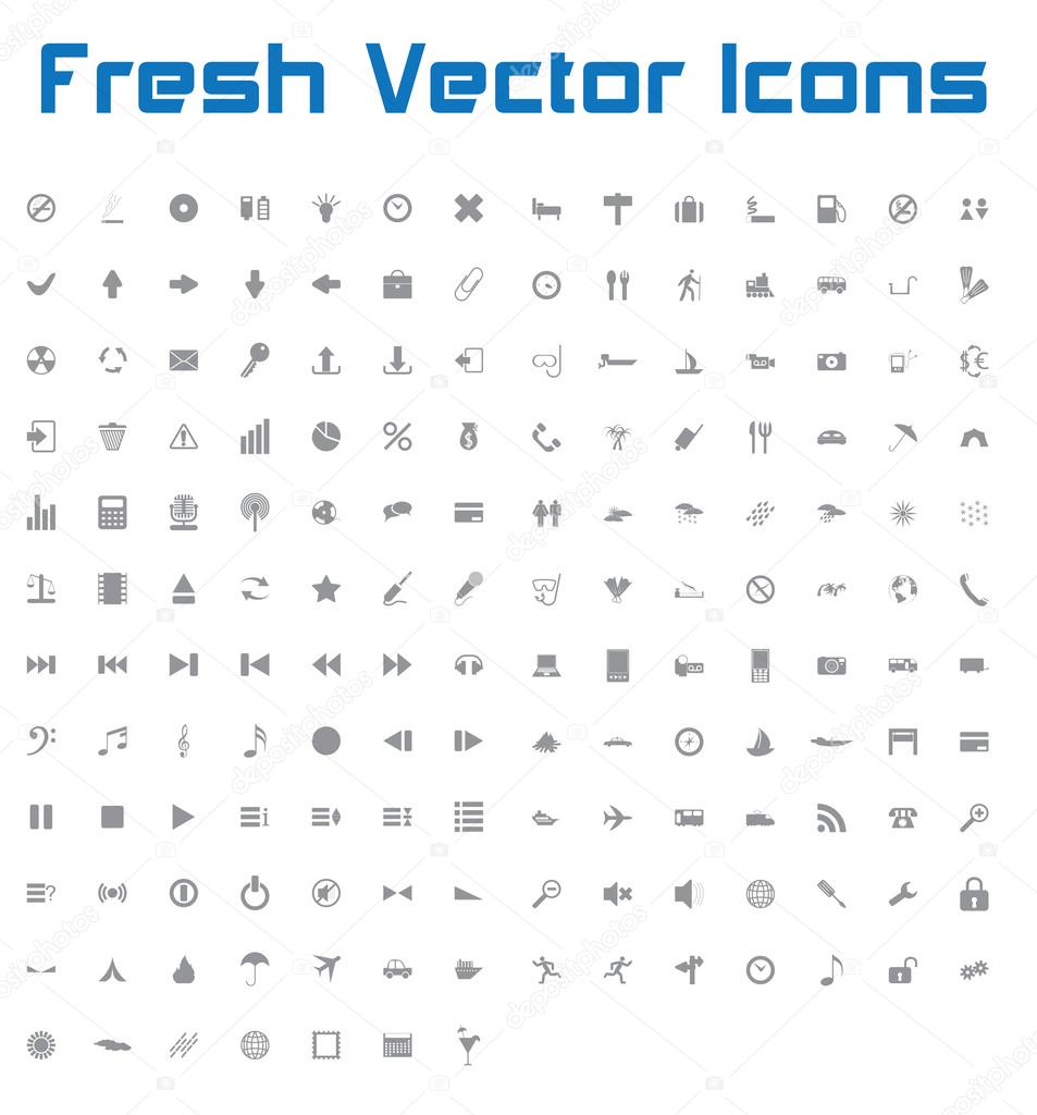 Fresh Vector Icons (dark version)