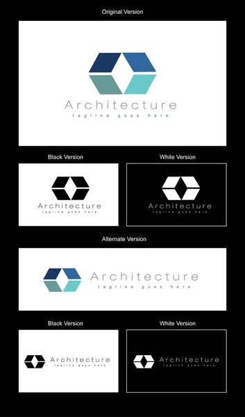 Design logo-uri arhitectura — Vector de stoc