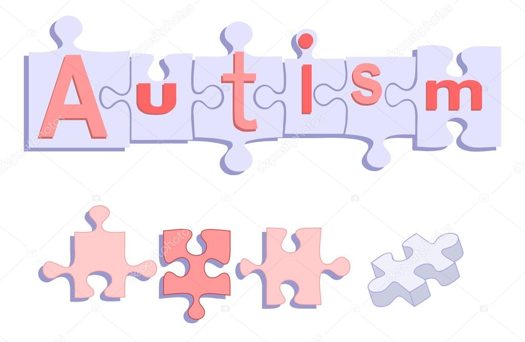 AUTISM title on Puzzle Pieces