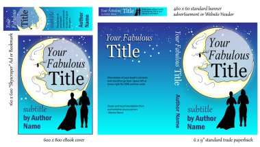 Romance Book COVER Design for Writers clipart
