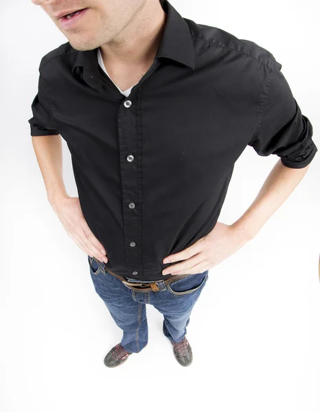 Low section of man in casuals — Stock Photo, Image