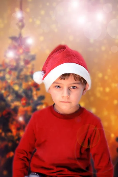 Boy waiting for gifts — Stock Photo, Image