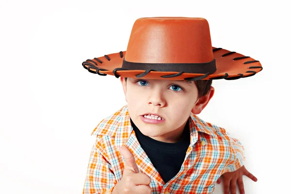 O pequeno cowboy — Fotografia de Stock