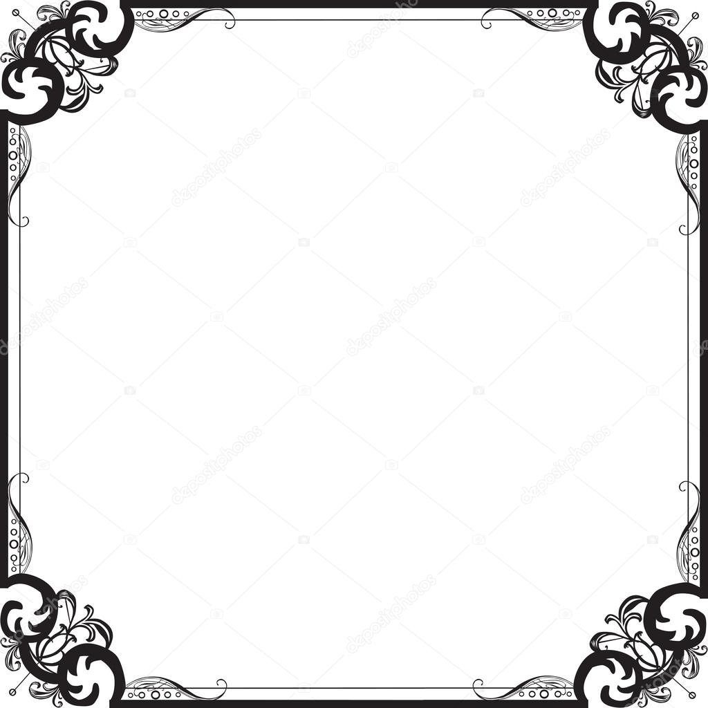 Frame with a pattern