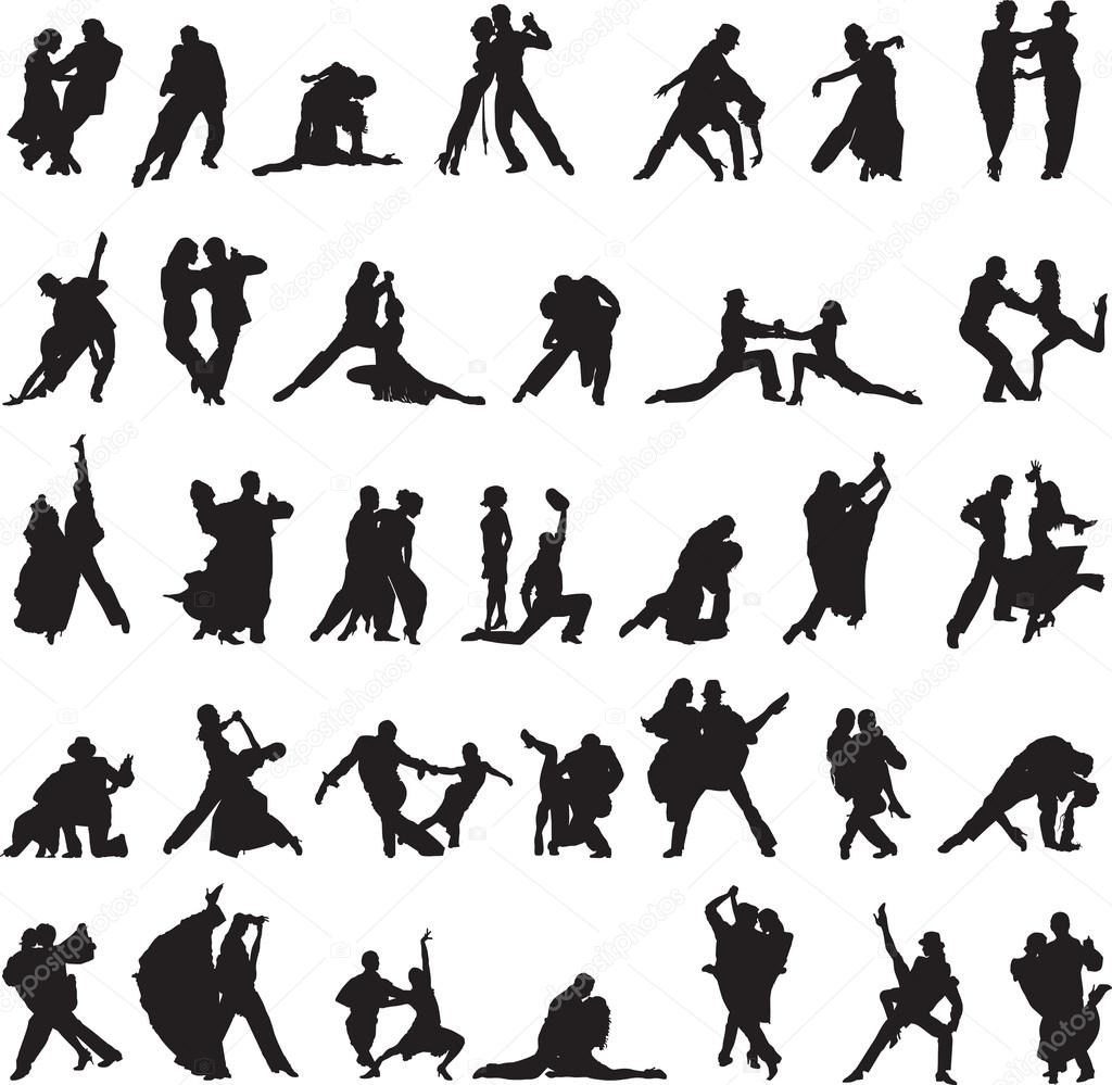 Siluetas parejas bailando imágenes de stock de arte vectorial | Depositphotos Siluetas parejas bailando imágenes de stock de arte vectorial | Depositphotos
