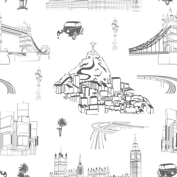 Dikişsiz desen seyahat