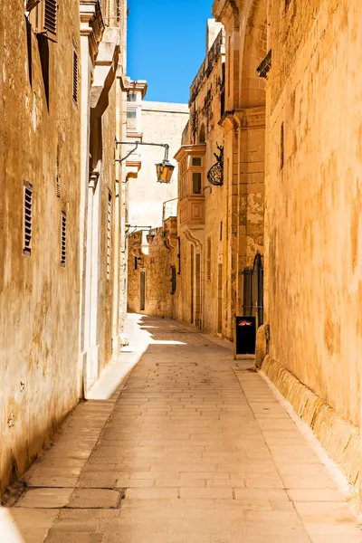 Мдина - тихий город Мальта — стоковое фото
