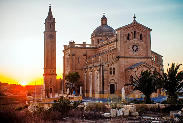 Santísima Virgen de Ta 'Pinu famosa iglesia, GOZO —  Fotos de Stock