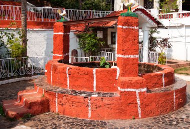 Traditional old well, Goa, India clipart
