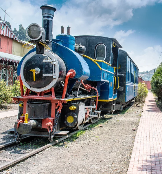 Berühmte Bergbahn, Spielzeugeisenbahn, Indien Stockbild