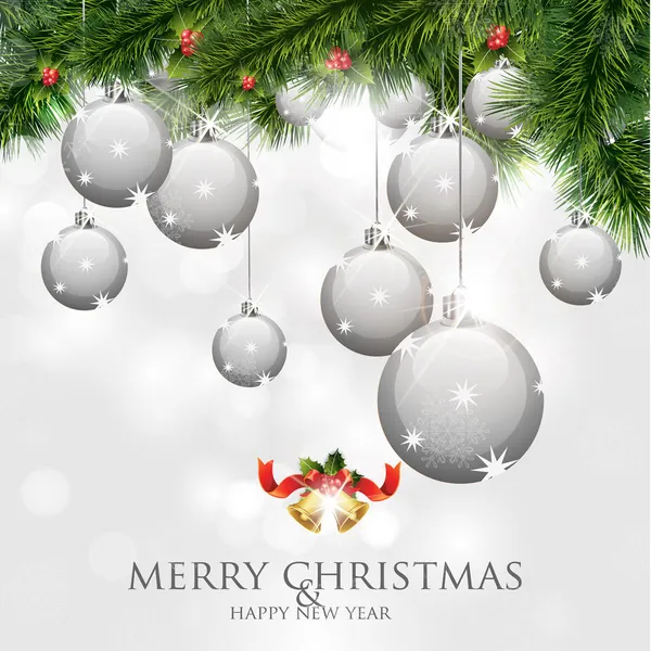 Veselé Vánoce & šťastný nový rok Vektorová Grafika