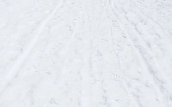 Caminho de neve — Fotografia de Stock
