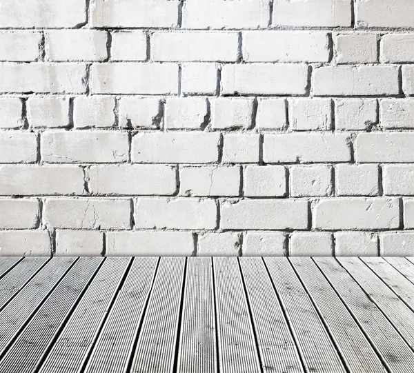 Bakstenen muur en vloer — Stockfoto