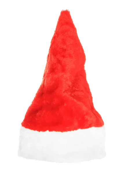 Natal santa cap isolado no branco — Fotografia de Stock