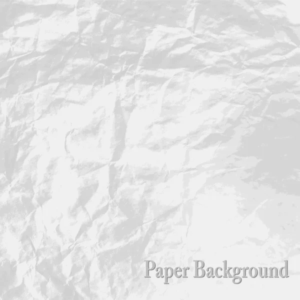 Wrinkled paper surface or background — Stock Vector