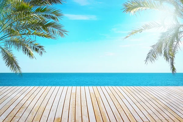 Blick auf den tropischen Strand — Stockfoto