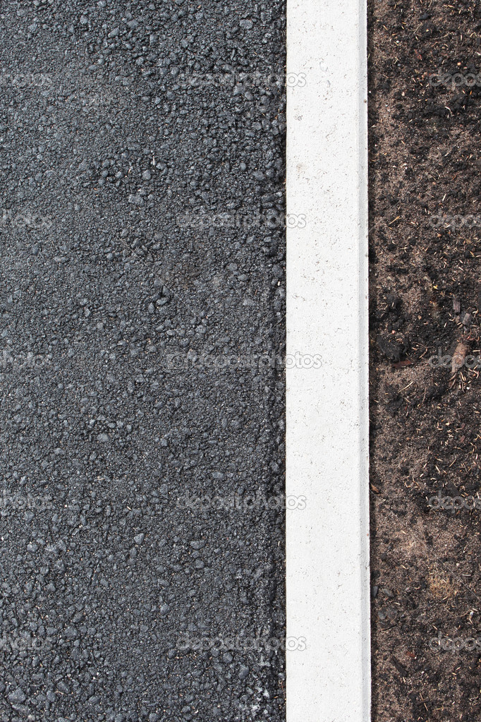 Asphalt and soil