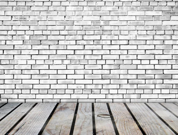Mur et plancher de brique — Photo