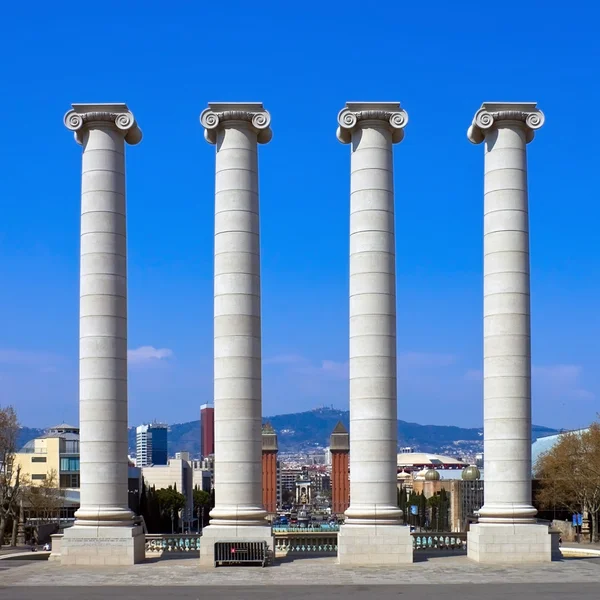 Columns at Placa de Espanya — Stock Photo, Image