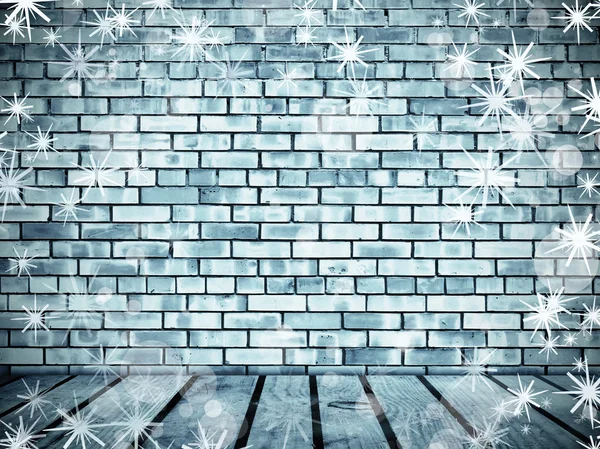 Bevroren muur en vloer — Stockfoto