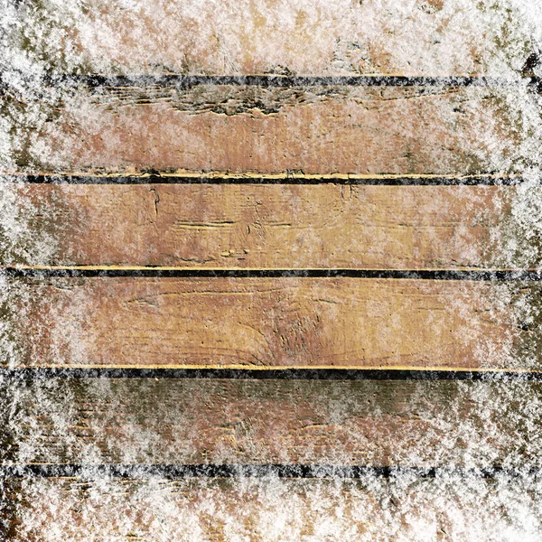 Boards in snow — Stock Photo, Image