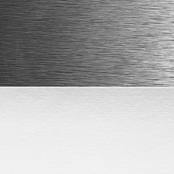 Sheet of paper and metal — Stock Photo, Image